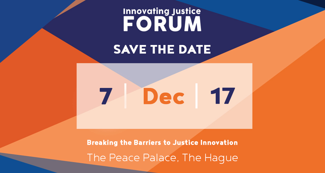 Save the date: Innovating Justice Forum 2017