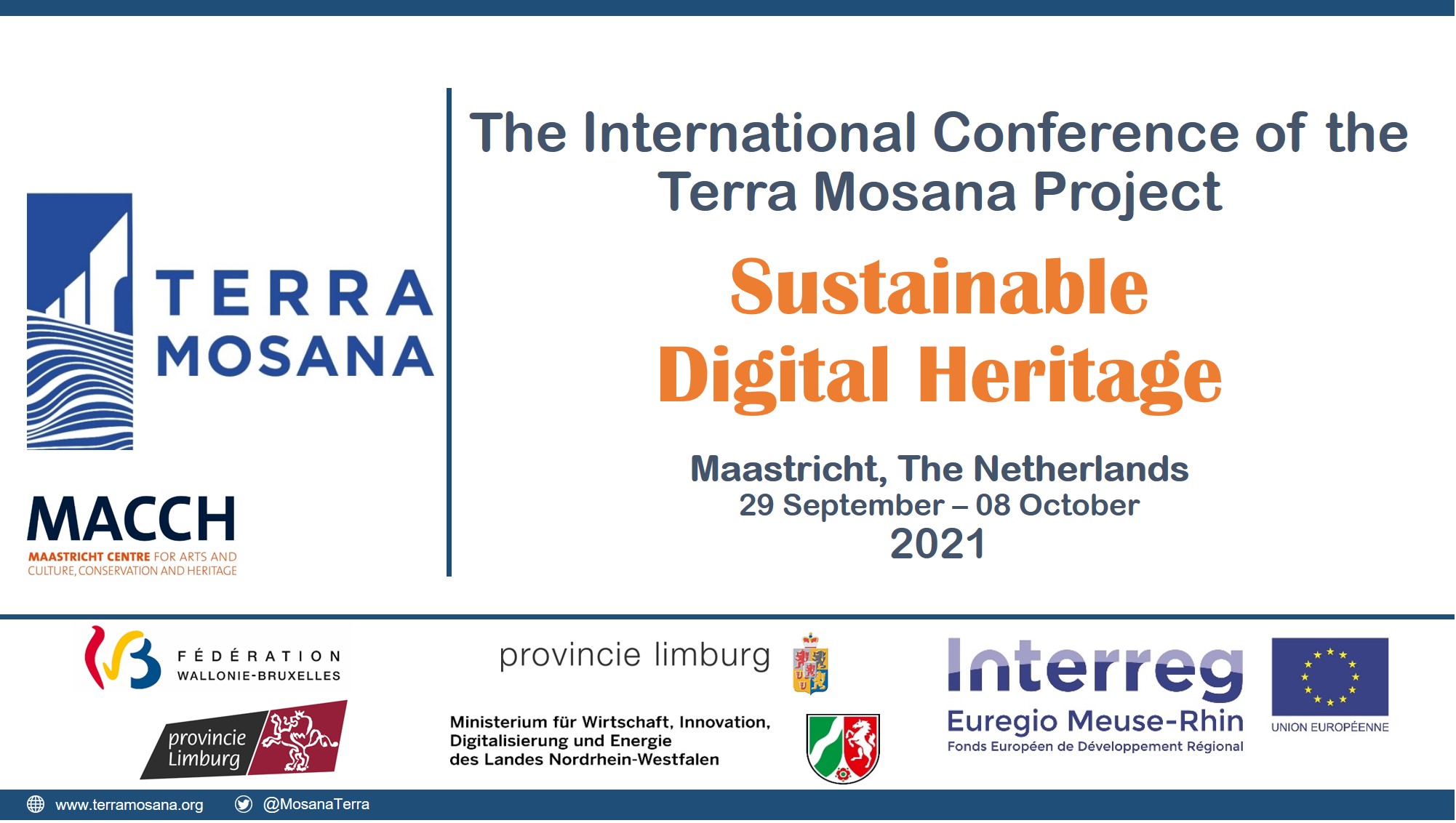International Conference on Sustainable Digital Heritage. Deadline: 1 July 2021