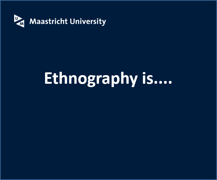 Introducing the UM Ethnography Group
